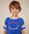 T-shirt a maniche corte in jersey sottile bambino blu
