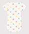 Body a maniche corte in cotone con stampa neonato blu MARSHMALLOW/ AQUATIC