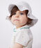 Cappellino in popeline tinta unita neonata bianco ECUME