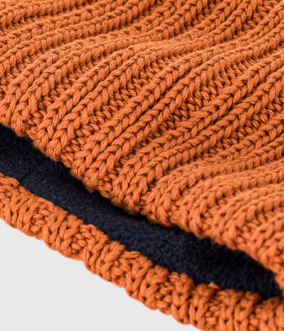 Snood in maglia con fodera in pile bebè bambino unisex marrone ECUREUIL