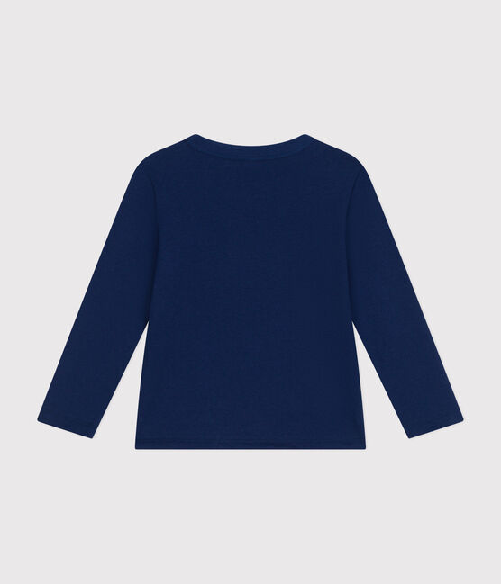 T-shirt a maniche lunghe in jersey sottile bambino blu MEDIEVAL