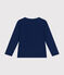 T-shirt a maniche lunghe in jersey sottile bambino blu MEDIEVAL