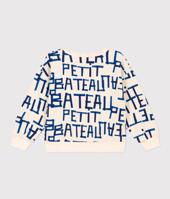 Felpa in molleton stampato bambino unisex bianco AVALANCHE/ MEDIEVAL