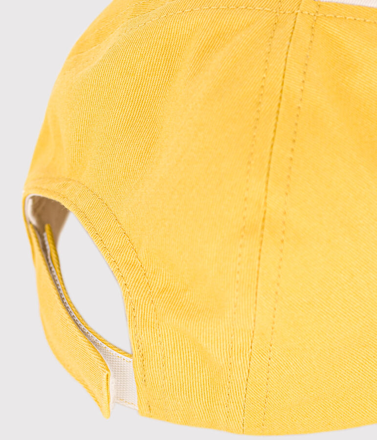 Cappellino con visiera in cotone beb&egrave; giallo/multicolore