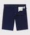 Bermuda corti in cotone tinta unita bambino blu MEDIEVAL