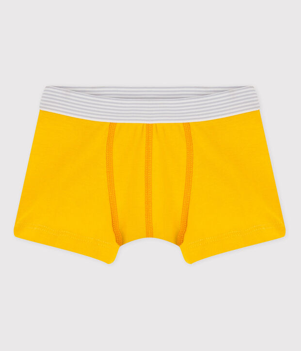 Boxer bambino cotone giallo