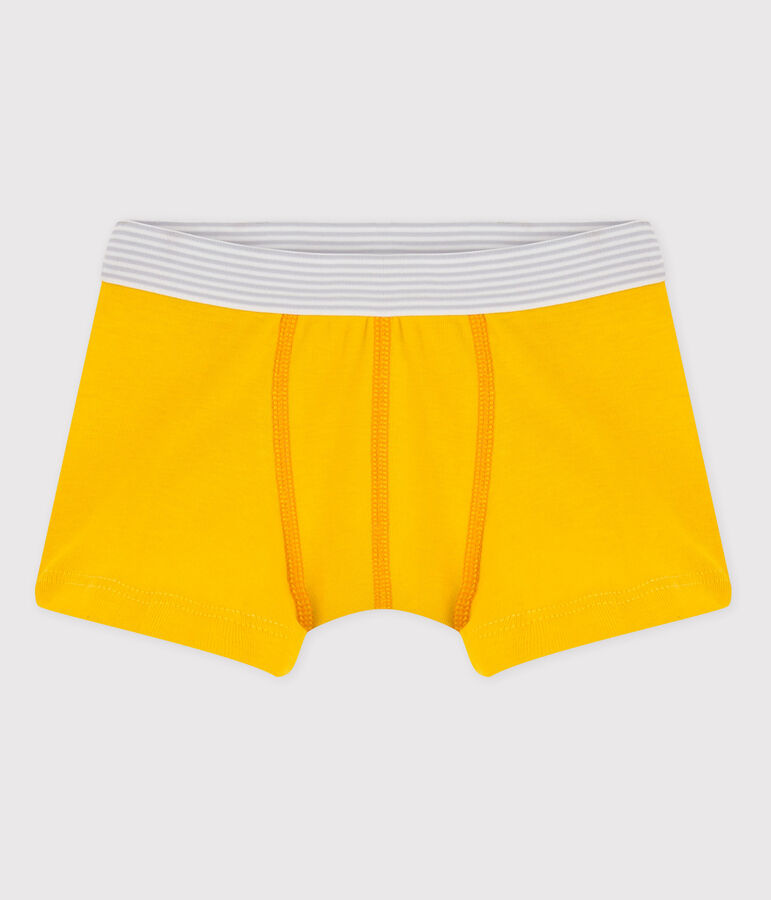 Boxer bambino cotone giallo