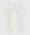 Bodyjama senza piedini in cotone con balene stampate neonato MARSHMALLOW/ ADRIATIC