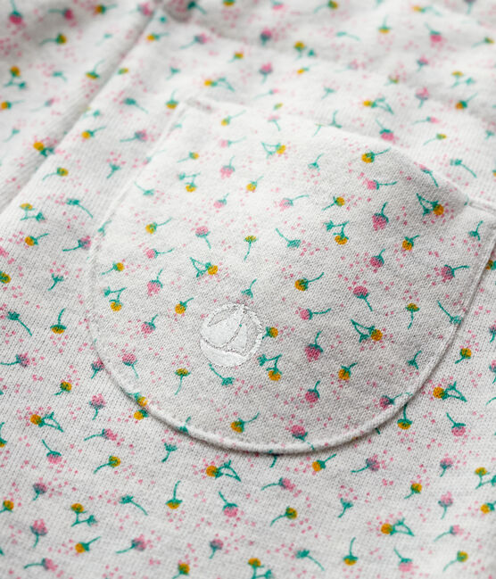 Pantaloni in molleton bebè. grigio BELUGA/bianco MULTICO