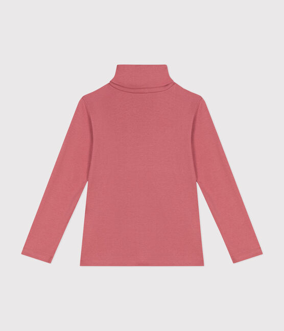 Dolcevita in cotone bambina/bambino rosa ROSEWOOD