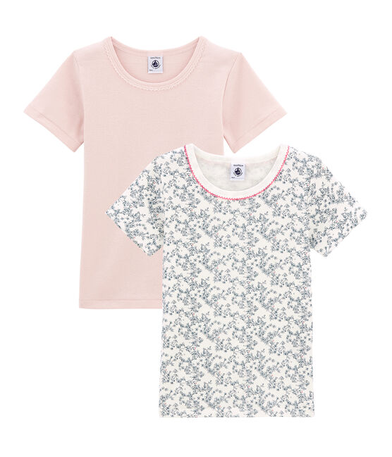 Lotto di 2 t-shirts a maniche corte per bambina variante 1