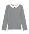 T-shirt maniche lunghe millerighe blu SMOKING/beige COQUILLE