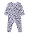 Tutina bebè bambina stampata bianco ECUME/bianco MULTICO