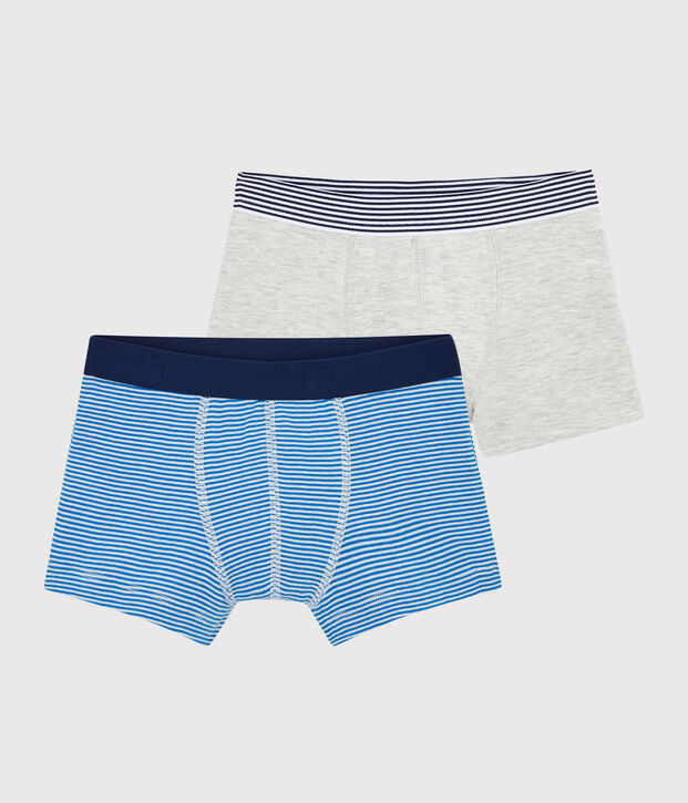 Confezione da 2 boxer millerighe bambino multicolore