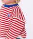T-shirt a maniche lunghe in cotone a righe neonato