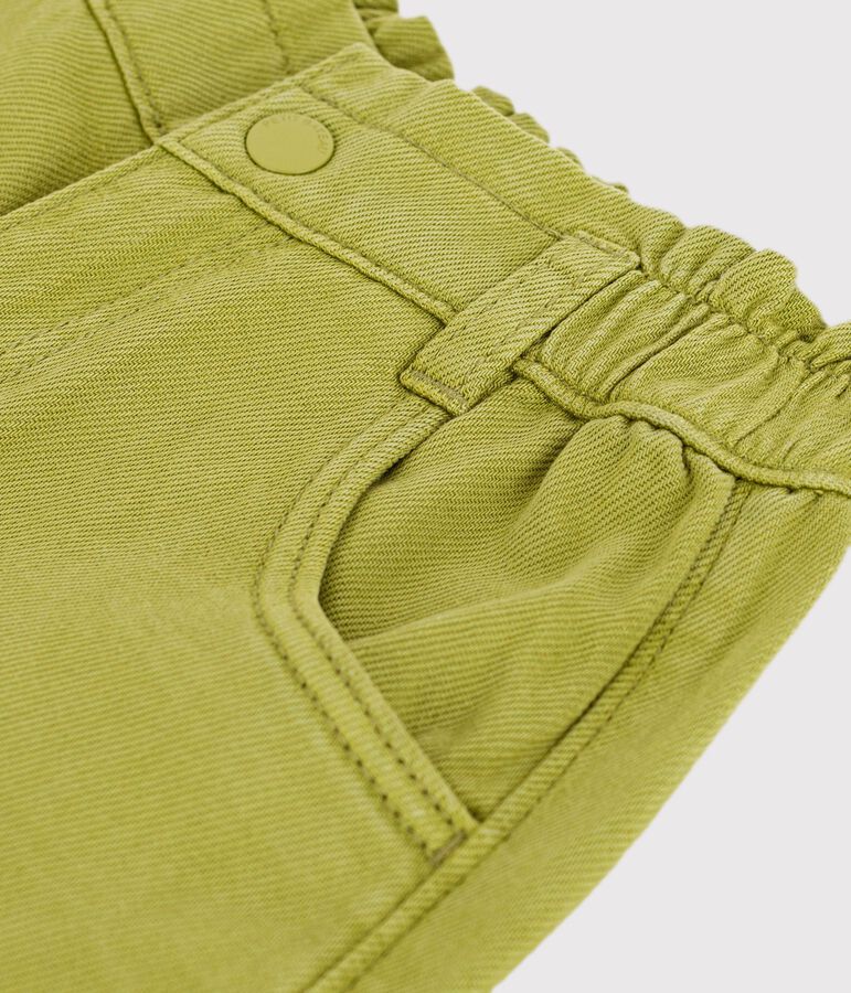 Pantaloni in cotone bambino verde