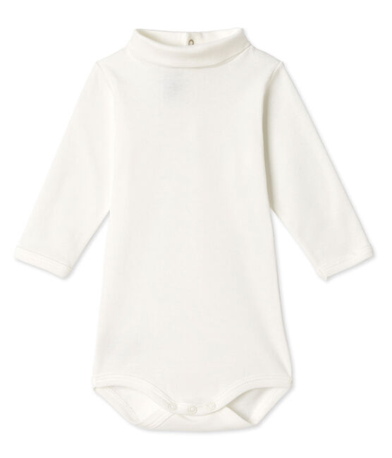 Body bebè scollo tondo bianco Lait