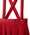 Gonna bambina con bretelle rimovibili rosso TERKUIT