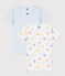 Confezione da 2 t-shirt manica corta bambina in cotone variante 1