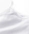 Canottiera con spalline L'ICONIQUE in cotone donna bianco ECUME