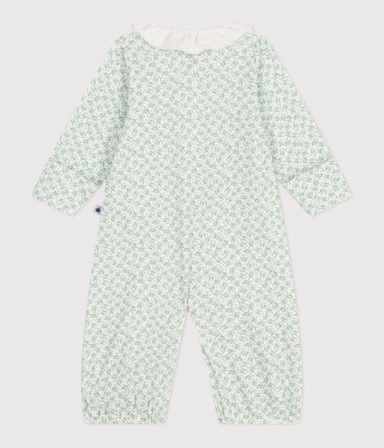 Sacco nanna in cotone con colletto a fiori neonato bianco MARSHMALLOW/bianco MULTICO