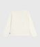 T-shirt a maniche lunghe in cotone con stampa bambina MILK/ MULTICO