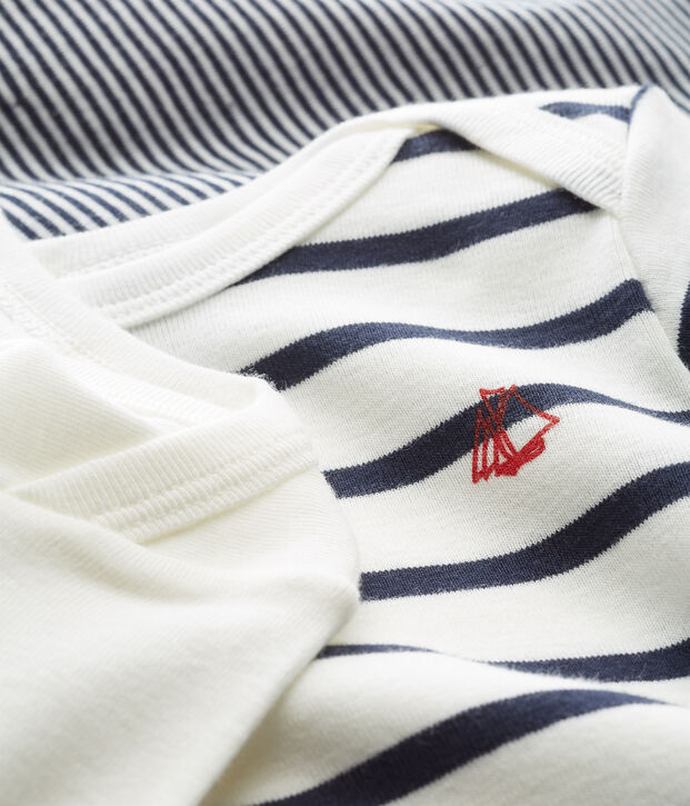 Trio body manica lunga beb&egrave; multicolore