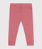 Leggings in cotone tinta unita neonato rosa ROSEWOOD