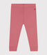 Leggings in cotone tinta unita neonato