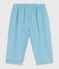Pantaloni in garza di cotone tinta unita neonato blu AQUATIC