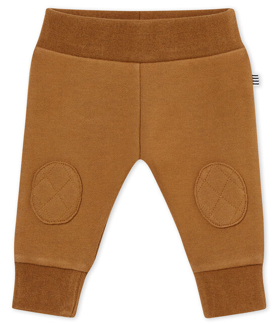 Pantalone per bebé maschio in molleton marrone BRINDILLE