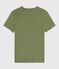 T-shirt a maniche corte in cotone tinta unita donna verde OLIVINE