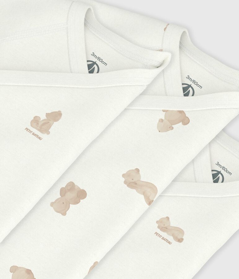 Set di body incrociati a maniche corte in cotone fantasia neonato variante 1