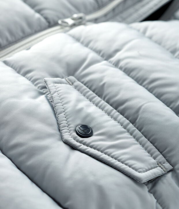 Piumino trapuntato beb&egrave; maschio grigio