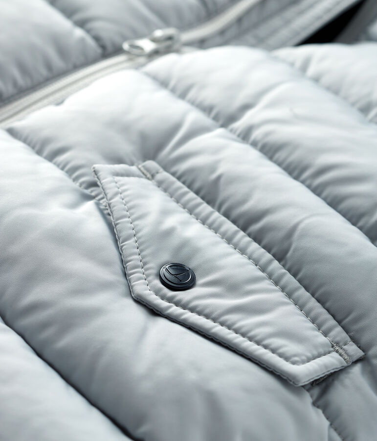 Piumino trapuntato beb&egrave; maschio grigio GRIS CLAIR