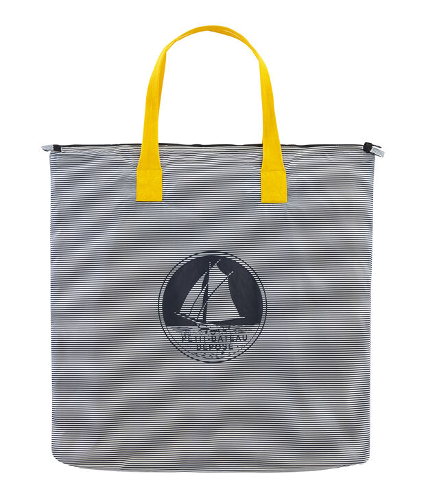 Borsa super leggera blu/bianco