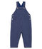 Salopette lunga maschietto in maglia a righe blu SMOKING/bianco MARSHMALLOW