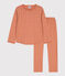 Pigiama bambina in cotone motivo cuore SIENNA/ MARSHMALLOW
