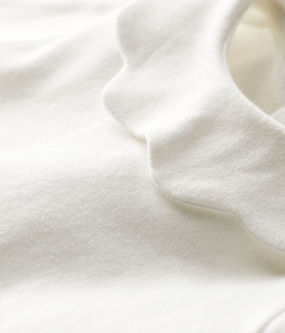 Blusa per bebè in cotone bianco MARSHMALLOW