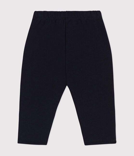 Pantaloni in tessuto felpato per bebè blu SMOKING