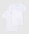 Confezione da 2 t-shirt bianche manica corta bambina variante 1