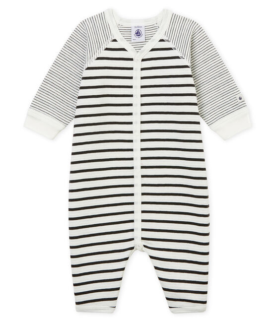 Morbida tutina pigiama senza piedi da neonato bianco MARSHMALLOW/grigio CAPECOD