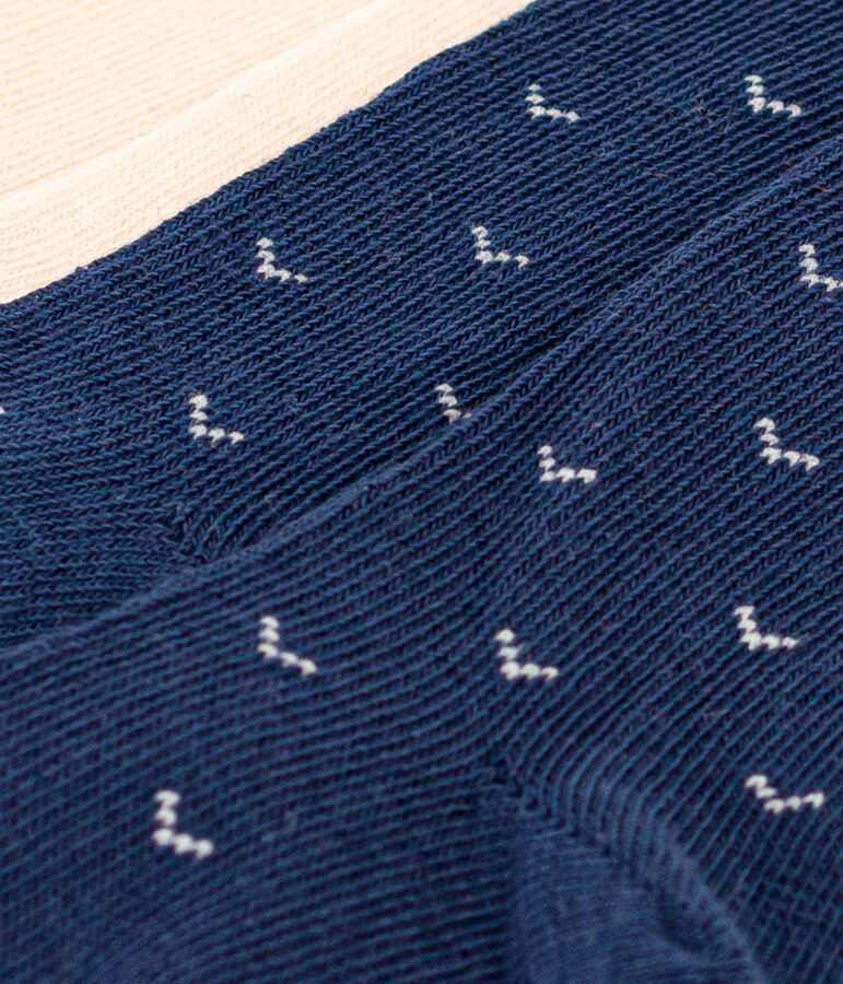 Confezione da 2 paia di collant beb&egrave; in cotone. multicolore