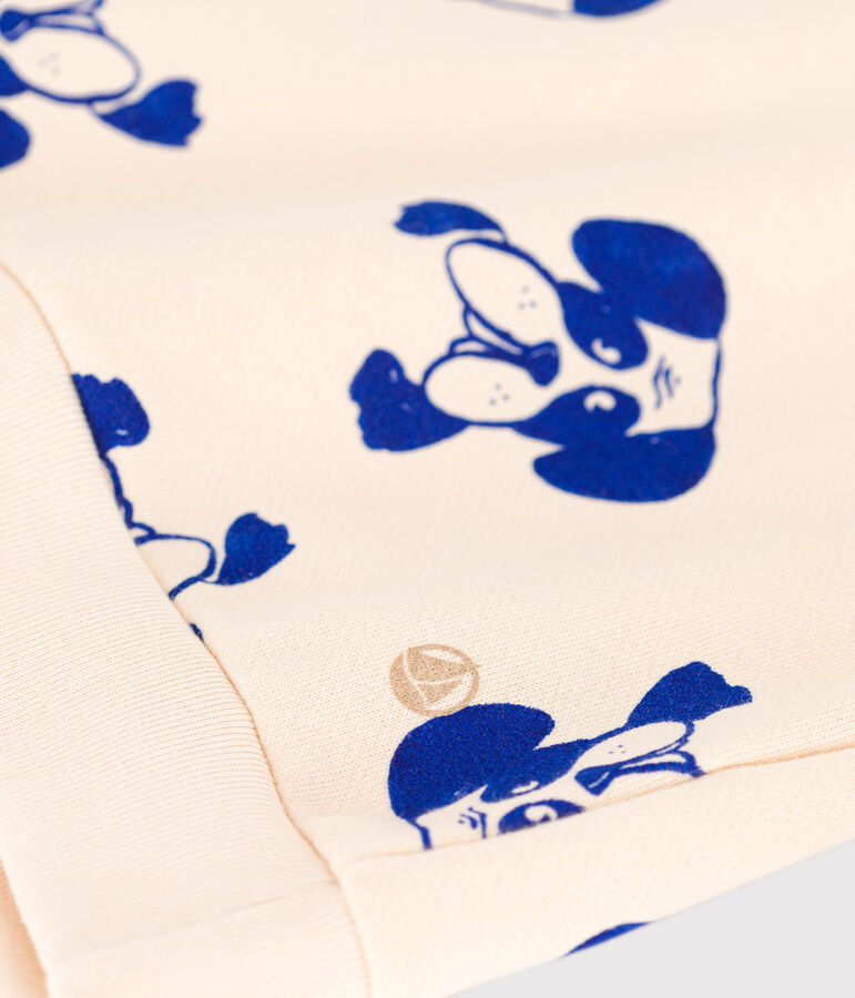 Felpa in molleton stampato bambino unisex bianco AVALANCHE/ NEWBLEU