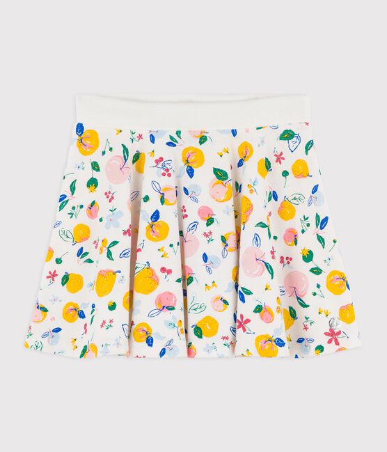 Gonna in cotone bambina bianco MARSHMALLOW/bianco MULTICO
