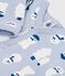 Pigiama senza piedini in cotone con pupazzi di neve stampati neonato blu/multicolore