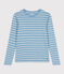 T-shirt L'ICONIQUE girocollo in cotone Donna AZUL/ MONTELIMAR