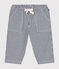 Pantaloni in tela neonato blu MEDIEVAL/bianco MARSHMALLOW