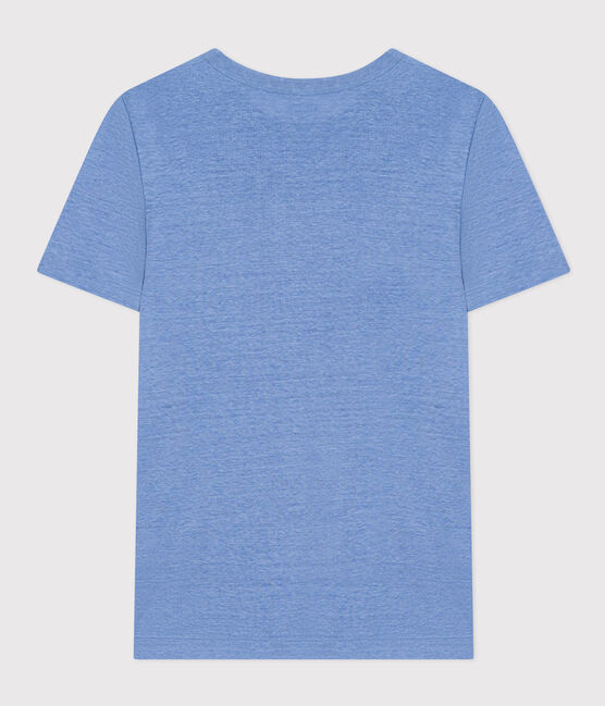 T-shirt L'ICONIQUE in lino da donna blu GAULOISE