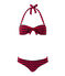 Costume da bagno 2 pezzi a fascia e a righe blu SMOKING/rosso TERKUIT